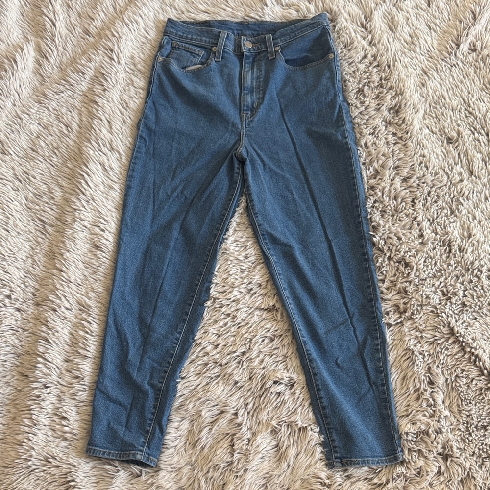 Levi’s High-Waisted Blue Jeans
